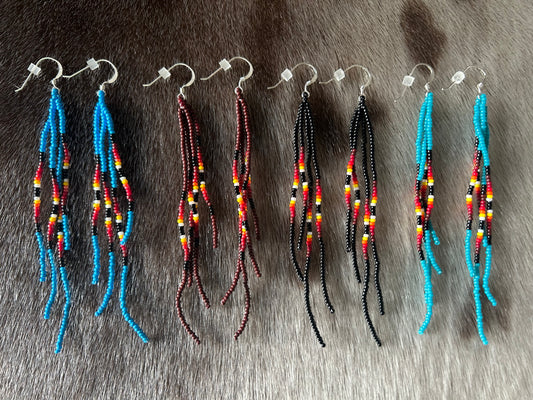 ᐄᔨᔥᑯᑖᐤ iiyishkutaau/fire earrings