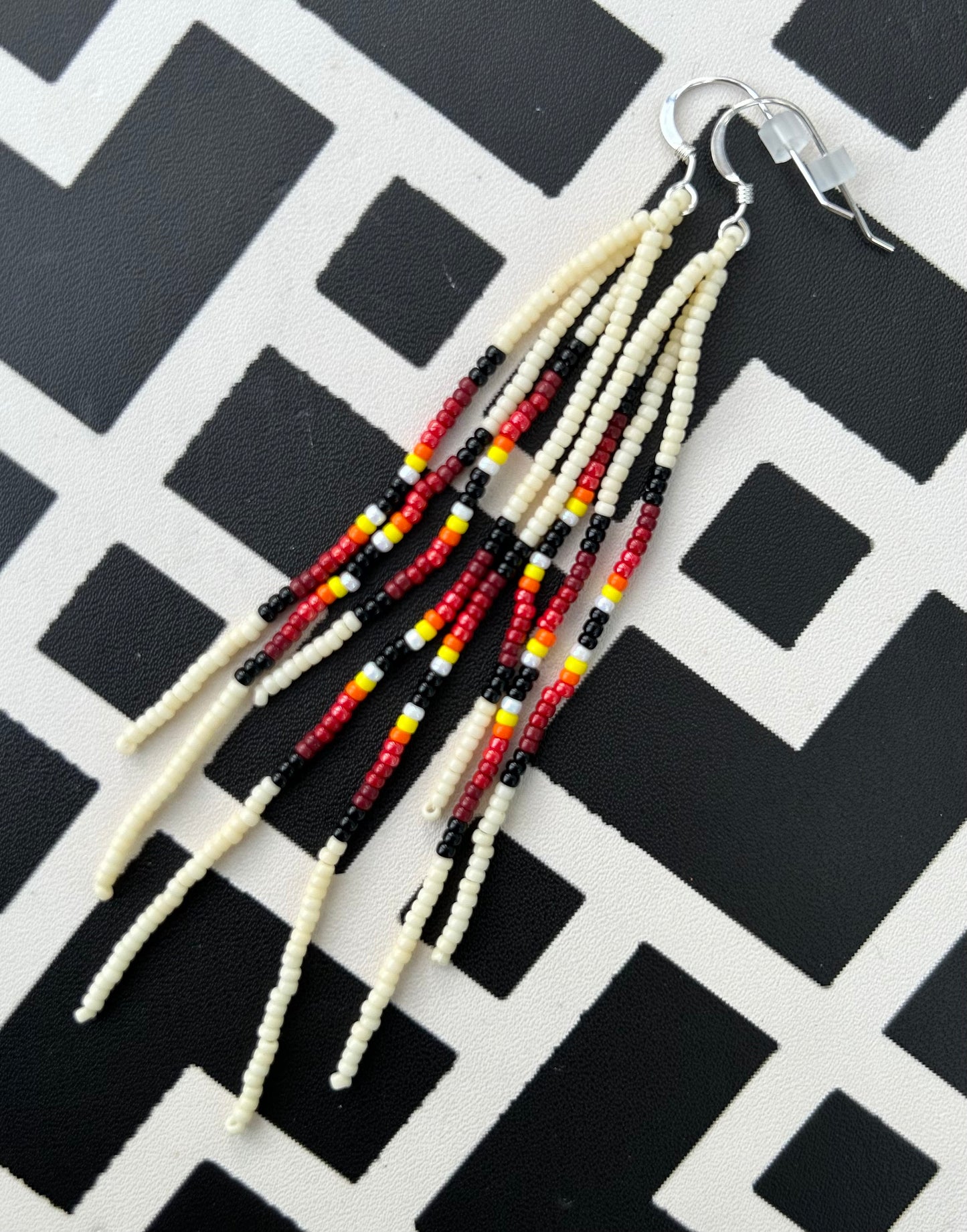 ᐄᔨᔥᑯᑖᐤ iiyishkutaau/fire earrings