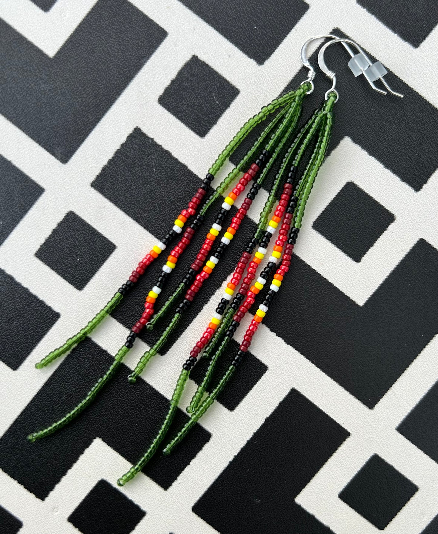 ᐄᔨᔥᑯᑖᐤ iiyishkutaau/fire earrings