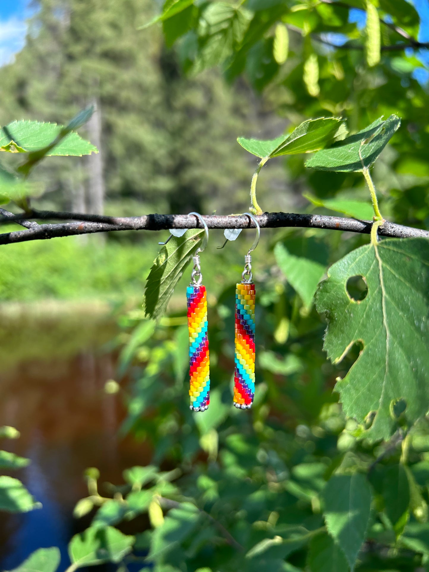 Whirlwind Rainbow Earrings